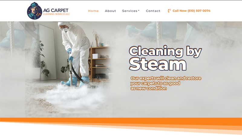 Cleaning Services Template Website AGCARPET