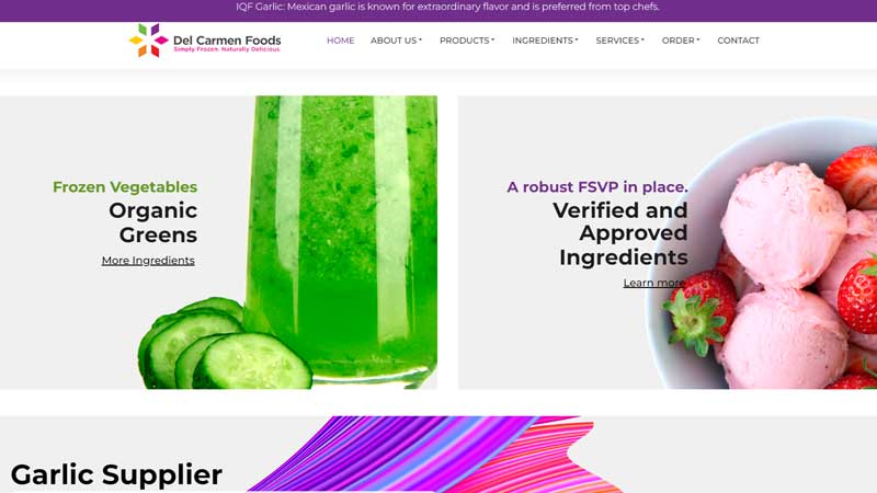 Fruit Sales Template Website DELCARMEN